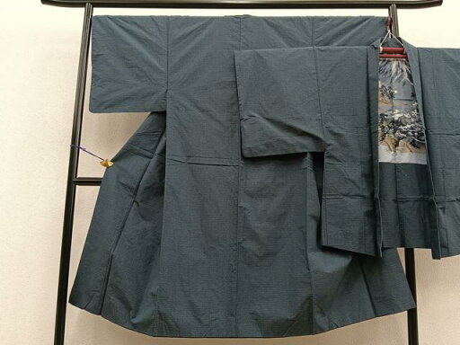平和屋着物■男性 本場大島紬 アンサンブル 羽裏:富士山 正絹 逸品 BAAQ3886ui 平和屋着物■男性 本場大島紬 アンサンブル 羽裏:富士山 正絹 逸品 BAAQ3886ui