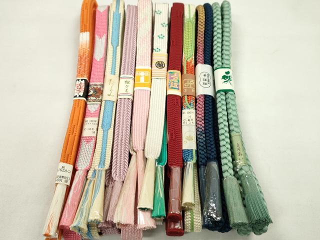 Other - 平和屋着物●和装小物　帯締め10本セット　高麗組　伊賀白鳳流　三越扱い　金糸　逸品　未使用　CABF7249ju