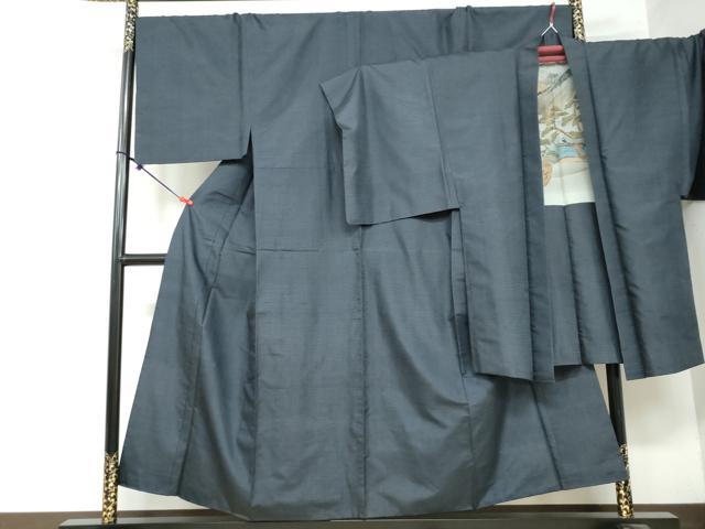 Kimono - 平和屋着物●男性　本場大島紬　アンサンブル　長羽織　100亀甲　総詰め　正絹　逸品　DAAY5446ud