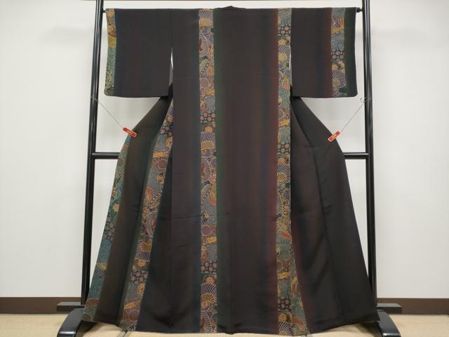 平和屋着物●極上　中国三大刺繍　スワトウ相良刺繍　総刺繍　訪問着　花唐草文　金糸　鬼しぼ縮緬　やまと誂製　逸品　CYAA4722s6
