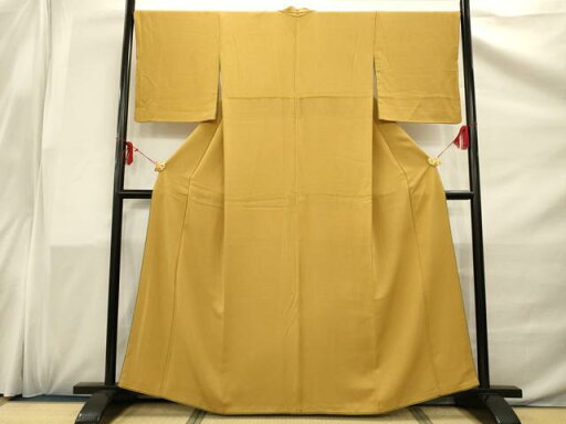 平和屋着物●上質な色無地 黄朽葉色 やまと誂製 正絹 逸品 AAAX8511ma 平和屋着物●上質な色無地 黄朽葉色 やまと誂製 正絹 逸品 AAAX8511ma