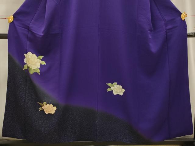 平和屋着物■訪問着　草花文　暈し染め　正絹　逸品　AABI3839sx