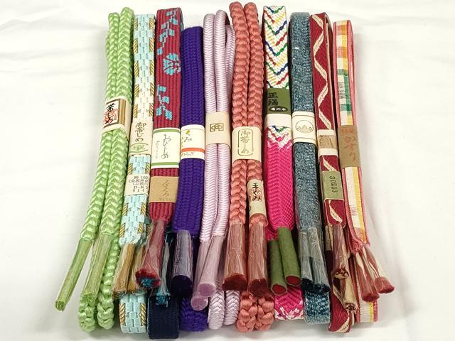 Other - 平和屋着物●和装小物　帯締め10本セット　かすり　高麗組　笹浪組　奈良組　金糸　逸品　未使用　DABD7073zzz