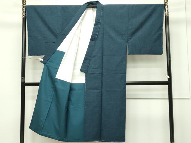 平和屋本店■極上　男性　紬　色無地　褐返色　逸品　未使用　CZAA2537s5