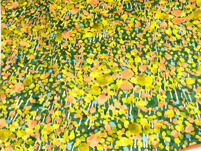 平和屋着物■上質な小紋　樹林文　正絹　逸品　DABA6123op