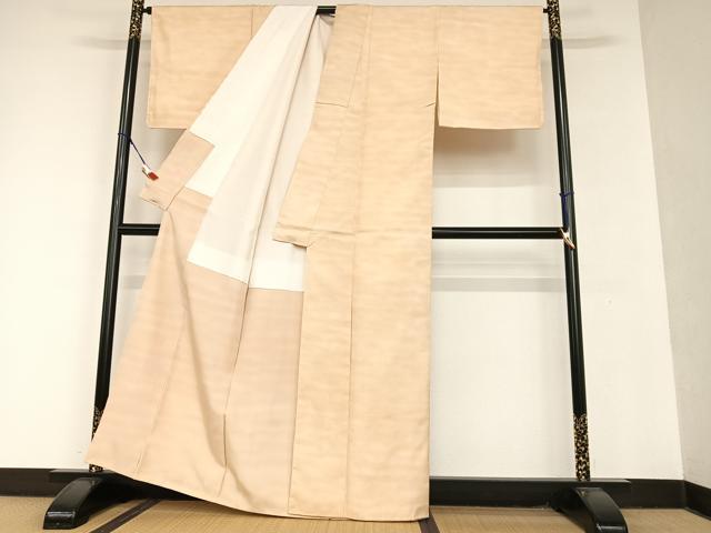 平和屋着物●石川県指定無形文化財　牛首紬　白山工房　手織り　霞文　暈し染め　正絹　逸品　未使用　AAAU8265zg