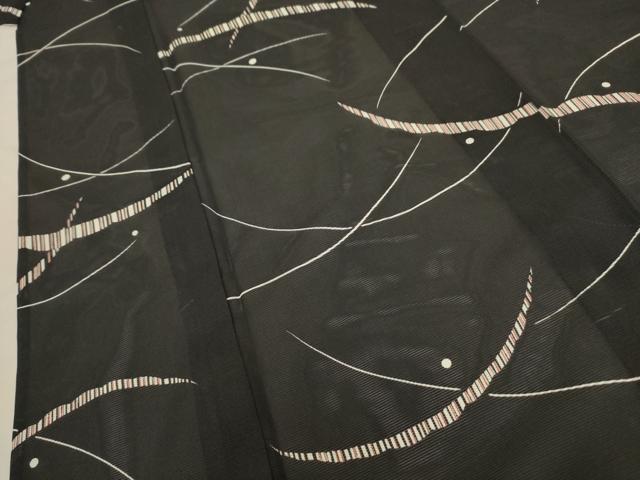 平和屋着物＊夏物　小紋　絽　露芝文　洗える着物　AABA5569sx