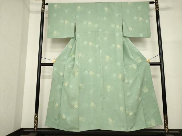平和屋着物■上質な小紋　楓尽くし　正絹　逸品　AABG2630ck