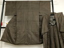 平和屋着物■男性 本場大島紬 アンサンブル 亀甲文様 正絹 逸品 AAAM5569oa