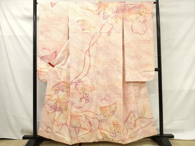 平和屋着物■豪華振袖 総絞り 南天文 暈し染め 正絹 逸品 DAAV2404xg