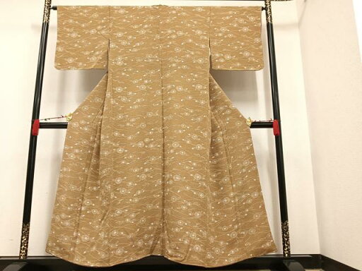平和屋着物■上質な小紋 舞花文 鬼しぼ縮緬 正絹 逸品 未使用 AAAQ8494ph 平和屋着物■上質な小紋 舞花文 鬼しぼ縮緬 正絹 逸品 未使用 AAAQ8494ph