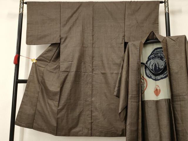 平和屋着物■男性 本場大島紬 アンサンブル 抽象文 正絹 逸品 AAAN1971iu