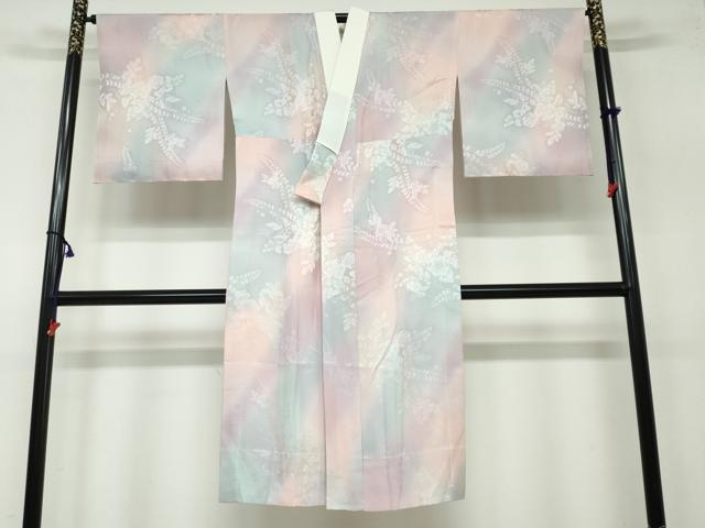 平和屋着物●長襦袢　無双仕立て　辻が花地紋　暈し染め　やまと誂製　正絹　逸品　DAAW5202ud