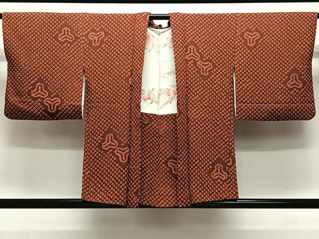 レディース 単衣 小紋 フルセット 毘沙門亀甲 161 鹿の子絞り お洒落着