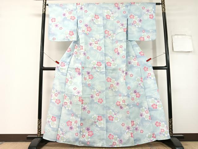平和屋着物∴夏物 浴衣 跳び兎 綿 逸品 CABG7707vp