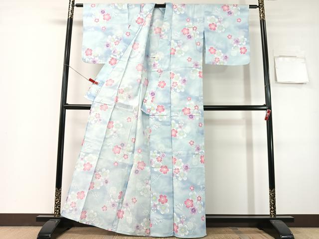平和屋着物∴夏物 浴衣 跳び兎 綿 逸品 CABG7707vp