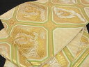 平和屋着物■六通柄袋帯 蜀江向かい鳳凰花文 金銀糸 逸品 ga1545