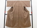 平和屋着物■上質なお召 吉祥文 逸品 n-pk5630