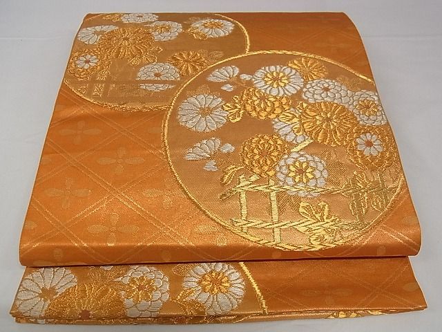 ■■■　サイズ　■■■ 長さ 402cm 幅 29.5cm程です。 ■■■　商品詳細　■■■ 正絹になります。状態は締めておりますが特に目立ったシミ汚れなどもなく大変良い状態です。大変上質な逸品になります。お安く出品致しますので、是非この機会にいかがでしょうか？※若干着用シワがございます。 ■■■　注意事項　■■■ ■モニター発色の具合により色合いが異なる場合がございます。 ■寸法は多少の誤差が生