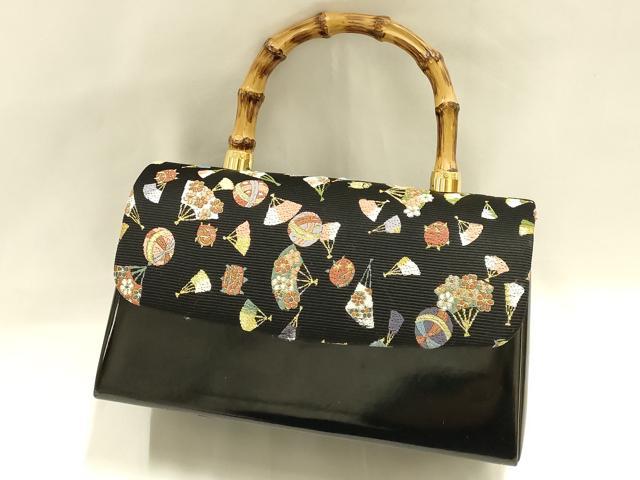 平和屋着物●和装小物　和装バッグ　西陣 山下織物　ハンドバッグ　千代紙生地　バ...