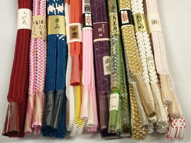 平和屋着物●和装小物　帯締め10本セット　礼装用　組紐　冠組　金銀糸　逸品　未使用　DABC1219zzz 3