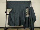 平和屋着物■男性 本場大島紬 アンサンブル 横段文 正絹 逸品 AAAS5944pf