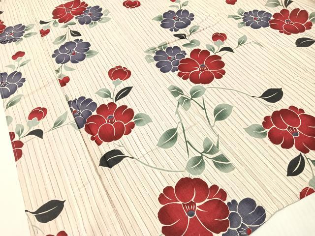 平和屋の平和屋着物∴夏物 浴衣 椿 綿麻 逸品 CABG7724vp｜アングル3