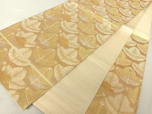 平和屋着物◎六通柄袋帯　松葉文　金銀糸　DAAL3542cd