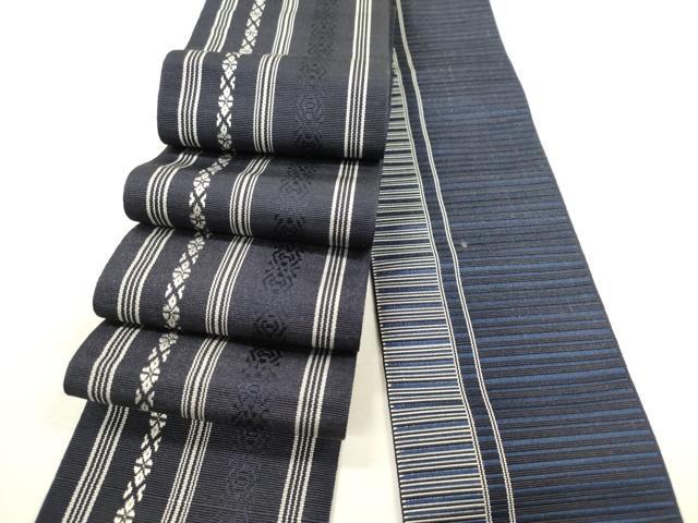 平和屋着物◎男性 本場筑前博多織 角帯 献上 土谷博多織謹製 証紙付き 正絹 逸品 DAAY6132ea
