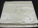 平和屋着物■六通柄袋帯 向かい鳥青海波花文 銀糸 逸品 n-mz4878