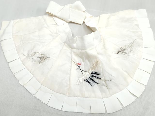 平和屋着物[]男の子　子供　ベビーセレモニー　スタイ・帽子セット　総刺繍　飛鶴...