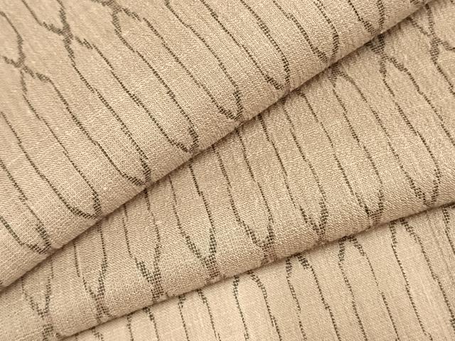 平和屋着物＊夏物　紗紬　幾何学文様　正絹　逸品　未使用　AABF5846fy