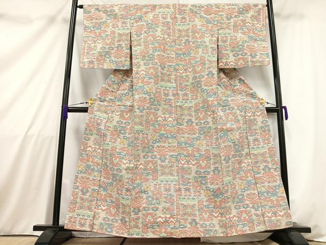 ■■■　サイズ　■■■ 身丈 160cm（肩から） 裄丈 66cm 袖丈 53cm　縫込み 4cm 袖幅 33cm 前幅 24cm 後幅 29cm 着物縫いこみ 内揚げ 0cm 裄 お袖側 約3.5cm　身頃側 約3cm ■■■　商品詳細　...