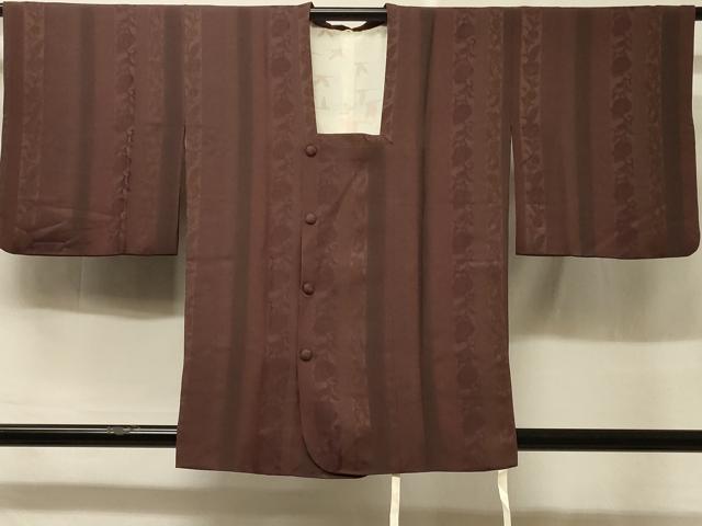 平和屋着物＃道行コート　花唐草間道地紋　正絹　逸品　CABD1271in