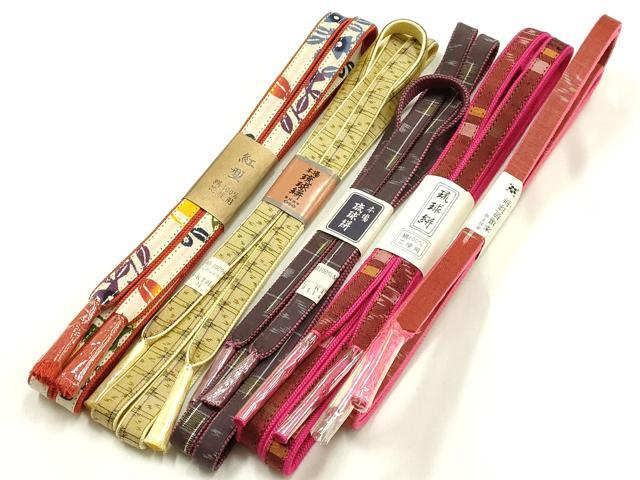 Other - 平和屋着物●和装小物　上質な帯締め5本セット　琉球絣　紅型　逸品　全て未使用　AABH4330ay