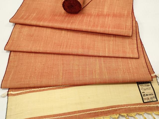 平和屋着物▼紬　反物　着尺　霞文　逸品　未使用　DAAW6369we