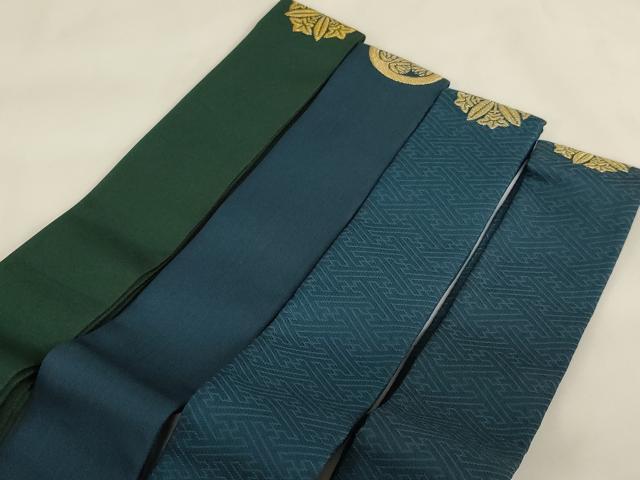 平和屋本店▼輪袈裟4点セット　抱き杏葉　輪宝　未使用品あり　法衣　寺院　仏具　仏教　僧侶　神職　装束　AABH2779ja