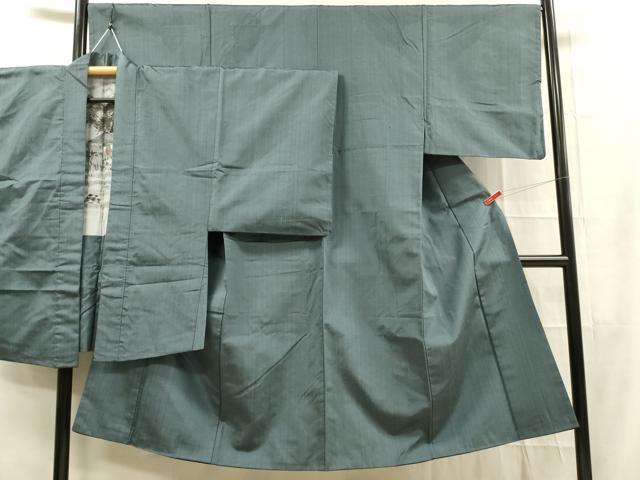 平和屋着物■男性 紬 アンサンブル 薄花色 正絹 逸品 DAAP8213zy