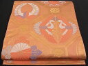 平和屋着物■六通柄袋帯 蜀江向かい鳥花文 金糸 逸品 n-pk0882