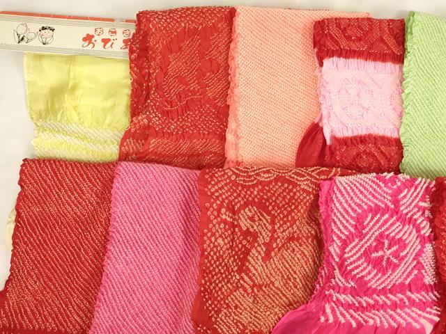 平和屋着物[]七五三　女の子　和装小物　帯揚げ25枚セット　総絞り　中抜き絞り　...
