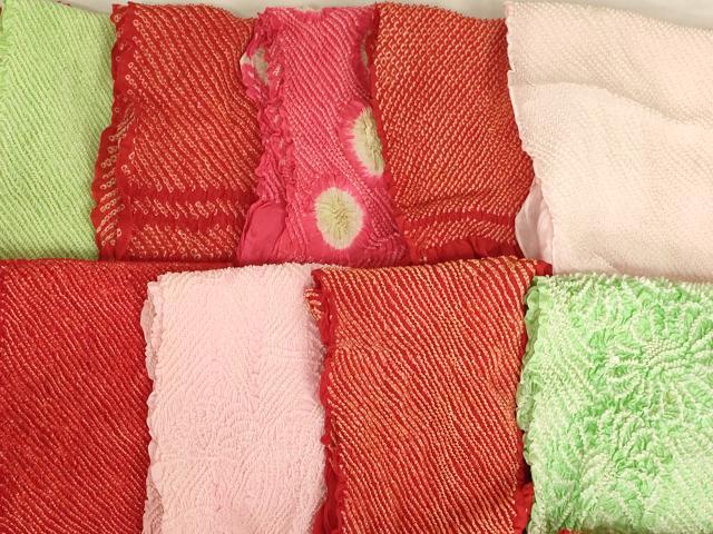 平和屋着物[]七五三　女の子　和装小物　帯揚げ25枚セット　総絞り　中抜き絞り　...