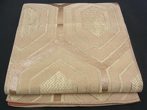 平和屋着物■六通柄袋帯 亀甲文 金糸 逸品 n-yc1816 平和屋着物■六通柄袋帯 亀甲文 金糸 逸品 n-yc1816