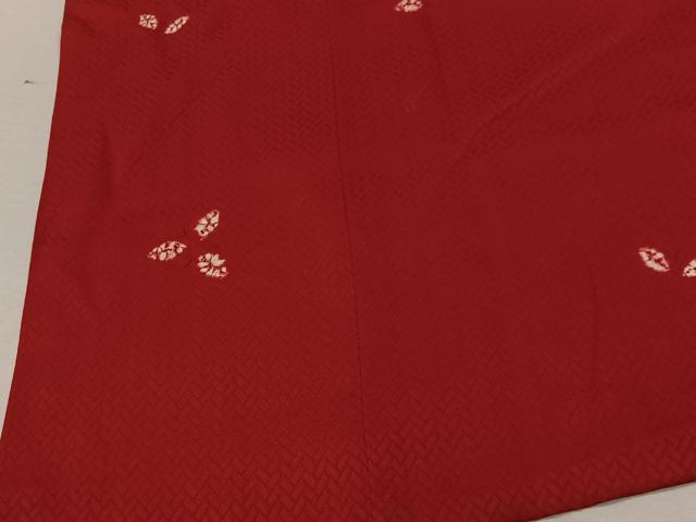 平和屋の平和屋着物■道行コート 舞葉文 正絹 逸品 CABA3264ua｜アングル3