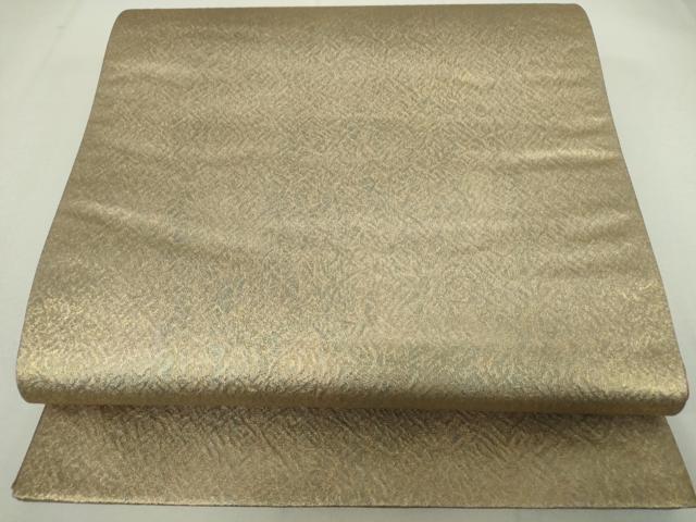 平和屋着物◎六通柄袋帯　霞文　引箔　正絹　逸品　DAAP3245ar