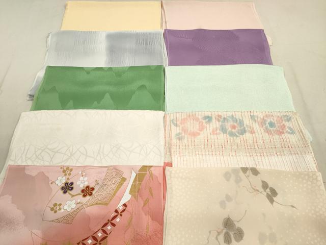 平和屋着物★和装小物　帯揚げ10枚セット　正絹　逸品　DAAX2488xg