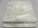 平和屋着物◎六通柄袋帯 霞破れ色紙重ね 銀糸 逸品 DAAF5337ma