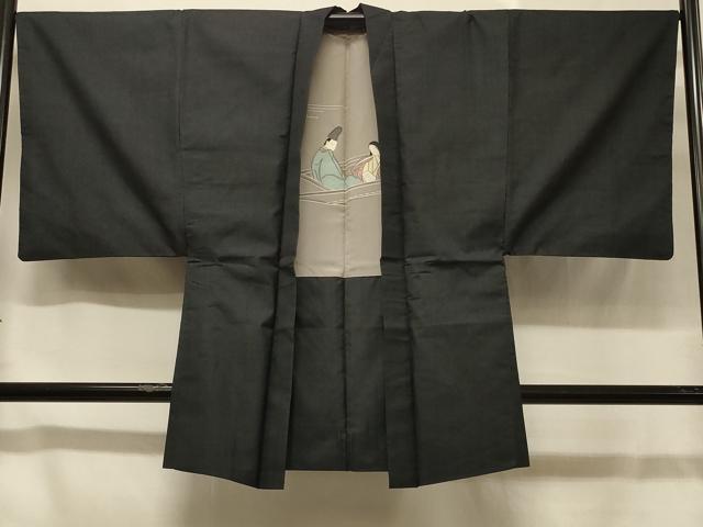 平和屋着物＃男性 本場大島紬 長羽織 7マルキ 正絹 逸品 CABC4877in