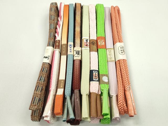 Other - 平和屋着物●和装小物　帯締め10本セット　唐組　笹浪組　白鳳流　金彩　逸品　未使用　CABF7391ju