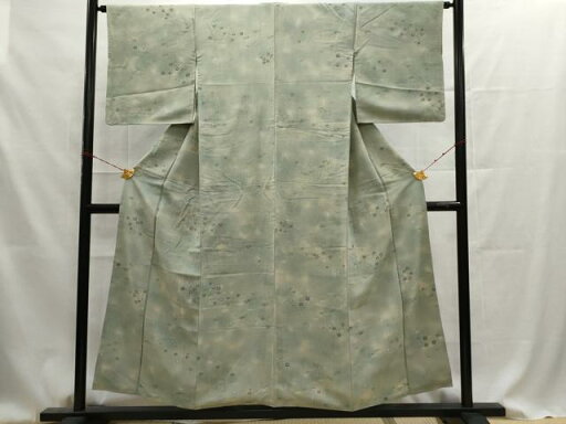 平和屋着物■上質な小紋 笹の葉梅文 暈し染め 正絹 逸品 AAAU3479ru 平和屋着物■上質な小紋 笹の葉梅文 暈し染め 正絹 逸品 AAAU3479ru