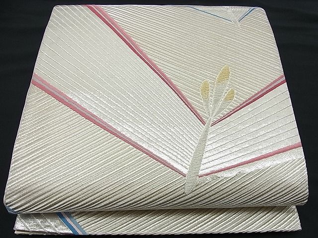 Rakuten - 平和屋着物■六通柄袋帯 若松葉文 金銀糸 逸品 n-fn0212